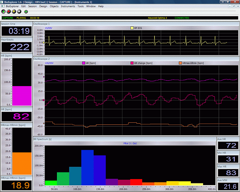 BioExplorer Optima 4 HRV-Biofeedback