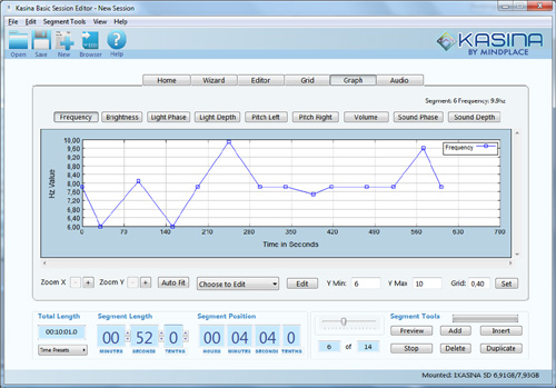 KASINA Basic Session Editor - Grafischer Editor