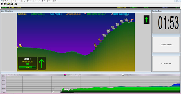 LIFE HEG-Neurofeedback-Training klettern